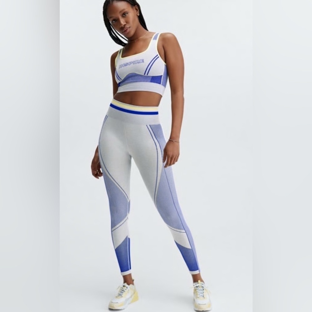 Fabletics Blue and Grey Activewear Set
Size S